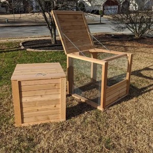 Heavy Duty Outdoor Wooden Compost Bin <strong>Wood</strong> Recycle <strong>Composter</strong> with Wire Mesh Garden Composting Bin - Product Image 3