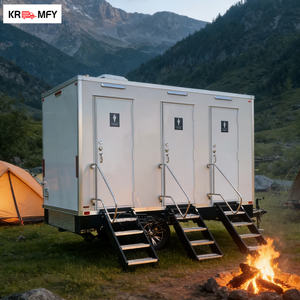 ห้องน้ำเคลื่อนที่แบบพกพาสำหรับผู้บริหาร พร้อมที่นั่งหนัง เหมาะสำหรับงานองค์กร งานประชุมธุรกิจกลางแจ้ง - Product Image 5