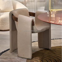 Tabouret de maquillage moderne et simple Abnormis de designer italien, chaise de salle à manger de luxe léger pour la maison avec fonctions de loisirs et d'étude