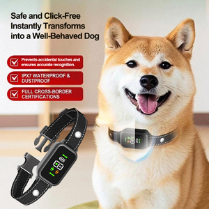 BSCI Certified Supplier Custom Logo IP7 Waterproof Rechargeable Smart Automatic No Shock Anti <b>Bark</b> <b>Stop</b> <b>Collar</b> for Dogs - Product Image 3