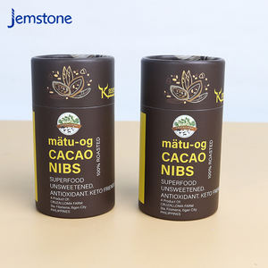 Boîte d'emballage cylindrique en carton recyclable de qualité alimentaire, design personnalisé, tube en papier pour grains de café avec feuille d'aluminium - Product Image 5