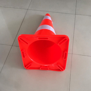 Usine de gros durable PVC Orange cône de sécurité routière bande réfléchissante avec réflecteur blanc pour Home Road <span class=keywords><strong>Parking</strong></span> - Product Image 6