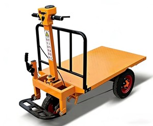 Vehículo eléctrico de tres ruedas con plataforma plana utilizado para transportar <span class=keywords><strong>y</strong></span> mover mercancías en invernaderos <span class=keywords><strong>y</strong></span> en sitios de construcción. - Product Image 4