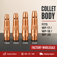 Torche de soudage TIG WP17 WP18 WP26, consommables de soudage TIG, corps de collet de soudage, accessoires et pièces pour pistolet de soudage TIG