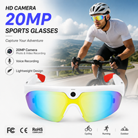 Lunettes de soleil intelligentes SNT VANTAGE 20MP avec caméra, enregistrement POV, traduction IA ChatGPT, audio, pour sport en extérieur 2026