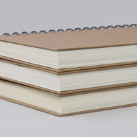 Carnet de croquis A4 écologique à couverture kraft, reliure spirale, papier épais, pour peinture, gribouillage et fournitures artistiques