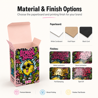 Sacs Mylar personnalisés 3,5g à faible MOQ avec boîtes en papier, impression de logo multi-éditions, support de conception gratuit pour les marques d'emballages de produits à base de plantes