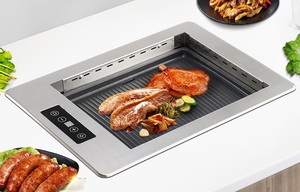 2000W bảng nhúng hình chữ nhật không khói nhà hàng thịt nướng Lò nướng điện nướng - Product Image 5