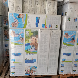 Intex 28272 PVC Easy Set <strong>Rectangular</strong> Metal Frame Above <strong>Ground</strong> Family Outdoor Swimming <strong>Pool</strong> - Product Image 5