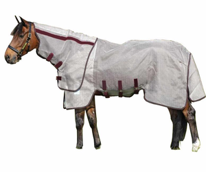 Ensemble de couverture d'été pour cheval d'extérieur avec col amovible, couverture pour cheval personnalisable - Product Image 1