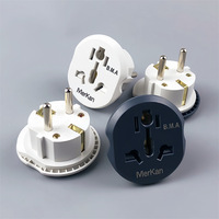 Prise murale MerKan 1 poste 240V 10A IP20 en verre trempé, prise intégrée style moderne blanc avec 2 ports USB/USB-C, commande tactile Smart Life