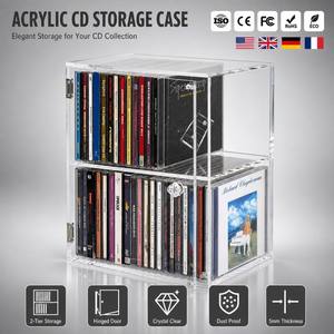 Boîte de rangement pour <span class=keywords><strong>CD</strong></span> en acrylique transparent avec porte magnétique, organisateur de <span class=keywords><strong>CD</strong></span> étanche à <span class=keywords><strong>la</strong></span> poussière et présentoir pour boîtiers de <span class=keywords><strong>CD</strong></span>, capacité de 40 <span class=keywords><strong>CD</strong></span> - Product Image 1