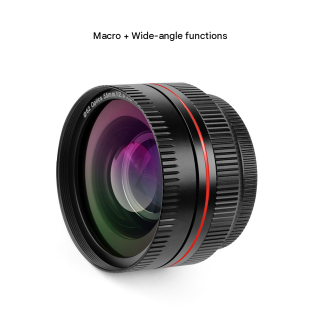 Portable Universal Camera Lens Kit, HD Wide Angle & Macro Lens Filter Accessories for DSLR & Mirrorless Cameras