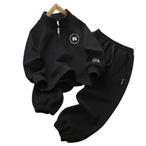 เสื้อผ้าเด็กชาย Xiake <span class=keywords><strong>Xiong</strong></span> International คอลเลคชั่นฤดูใบไม้ร่วง 2026 ชุดฮู้ดดี้และกางเกงขายาวลำลองสองชิ้น - Product Image 5
