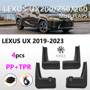 Garde-boue Lexus UX 2019-2025 en plastique noir pour pneus avant et arrière, déflecteurs de voiture - Product Image 4