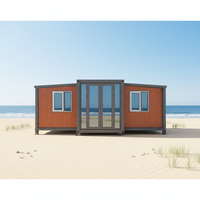 LDYZ Tiny House Pliante 1-4 Chambres, Structure en Acier, Ferme de Luxe Extensible, Conteneur Certifié CE 40 pieds Personnalisable