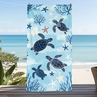 Serviette de plage rectangulaire en microfibre à séchage rapide, écologique, avec logo personnalisé, imprimé animalier, pour usage extérieur, toutes saisons, adulte