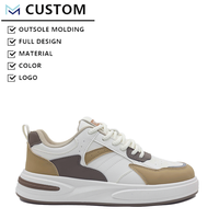 Chaussures de course et de marche légères et respirantes à lacets avant, en PU, à coupe basse, antidérapantes, motif à carreaux, maille injectée