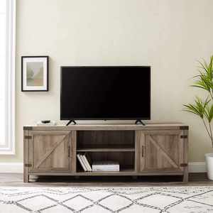Meuble TV convertible moderne au design intelligent pour salon, avec cheminée intégrée - Product Image 6