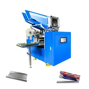 Production automatique à grande vitesse et à bas prix à 6 axes de la machine de rembobinage de coupe de rouleau de papier d'aluminium d'emballage alimentaire