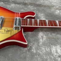 Guitare électrique 620 R-Brand Sunburst Color 12 cordes, manche en érable, touche en palissandre, binding, trémolo, pièces chromées, orange, livraison rapide