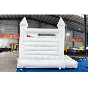 Castillo Inflable, Brincolín Inflable para Exteriores, Brincolín Inflable de Uso Comercial, Casa de Brinco Inflable Blanca para Bodas - Product Image 5