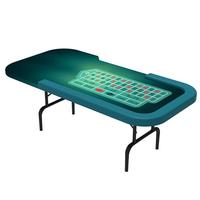 YH En Gros Personnalisé Pliant Table de Poker Américaine Simple 0 Roulette Tables Pour Le Plaisir
