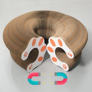 Tiragraffi Interattivo Pieghevole in Cartone Ondulato Ecologico Antiscivolo Magico per Gatti e Cani - Product Image 6