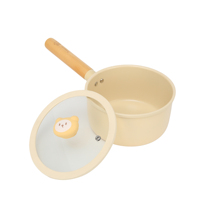 Poêle Moderne en Aluminium avec Revêtement Antiadhésif, Base en Acier Inoxydable pour Induction, Poignée en Bakélite, Couvercle en Verre, Résistante à la Chaleur, Légère