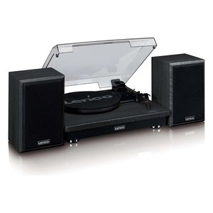 Tourne-disque Lenco Ls 100bk V2 Noir avec haut-parleurs intégrés, connectivité Bluetooth, sortie RCA 33 45 78 tr/min - Product Image 3