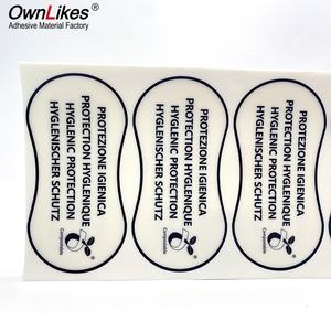 Forros Higiénicos Biodegradables para Trajes de Baño, Impresión Personalizada Profesional, Fábrica de Alta Calidad, Pegatinas Higiénicas de Papel Sostenible - Product Image 1