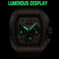 Montre Homme LIGE Foxbox FB0015 0015 Luxe Étanche Quartz Bracelet Silicone Sport