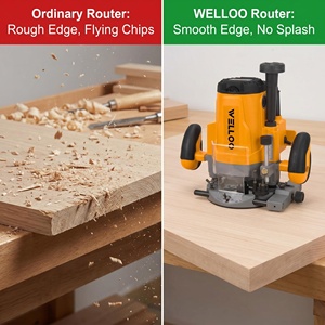 Routeur à bois électrique <span class=keywords><strong>manuel</strong></span> de qualité industrielle 2200w à vitesse variable, machine de traitement du bois portable - Product Image 3