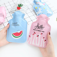 Personnalisé garder au chaud mignon PVC sac d'eau chaude chaleur douce réutilisable chauffe-mains mini bouillotte