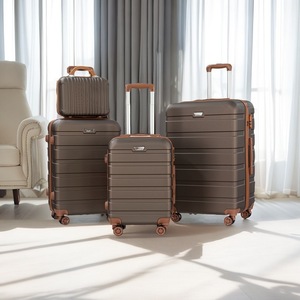 Ensemble <span class=keywords><strong>de</strong></span> valises 4 pièces 12 20 24 28 pouces en ABS, bagages à roulettes, valises spinner pour voyage - Product Image 6