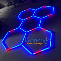 Éclairage hexagonal LED RGB étanche à assembler soi-même avec commande vocale/application/télécommande pour un CRI élevé 95 AC100-240V pour une utilisation en chambre
