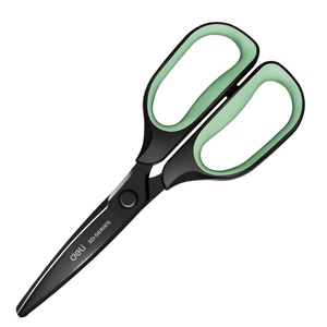 <span class=keywords><strong>DELI</strong></span> tj108 lưỡi đen tiết kiệm lao động kéo màu xanh lá cây nhà bếp văn phòng 3D kéo giấy sinh viên cắt Kéo Thủ Công - Product Image 1