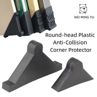 Protection d'angle en plastique premium noir et blanc pour cadre photo, panneau, verre – Anti-collision pour le transport