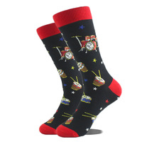 Chaussettes avec logo personnalisé Chaussettes en coton unisexes et heureuses tendance Chaussettes colorées amusantes pour hommes