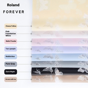 Roland Papillon Danse Gelée PVC <span class=keywords><strong>Film</strong></span> De Protection Doux Bouquet Floral Emballage Étanche En Gros pour Fleuristes Commerce Extérieur - Product Image 4