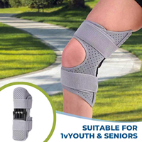 Support de jambe avec genouillères flexibles pour personnes âgées, pour la montée d'escaliers, la régulation des blessures articulaires, la protection et le soutien de la force.