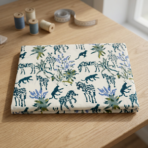 Tissu en coton tricoté uni de poids moyen résistant à l'eau Sanganer pour la confection de textiles de maison, de housses de sacs et de vêtements (vente en gros au mètre) - Product Image 2