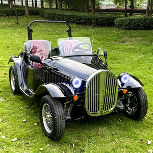 Coche Eléctrico Retro de 4 Ruedas para 2 Pasajeros, Personalizado de Fábrica, con Múltiples Opciones de Pintura Personalizada, Vehículo Pequeño de Turismo Estilo Antiguo - Product Image 1