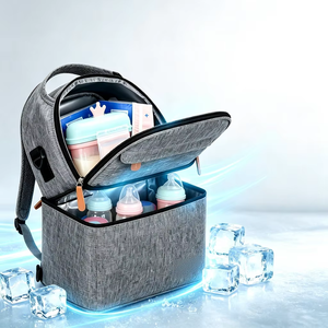 Sac à dos isotherme personnalisé avec logo, en tissu Oxford, pour le stockage du lait, sac à dos isotherme pour bébé, sac à dos isotherme pour enfant en bas âge - Product Image 3