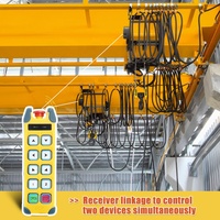 220 voltios 8 teclas grúa polipasto inalámbrico Radio Control remoto 1 transmisor 1 receptor Industrial automático impermeable remoto