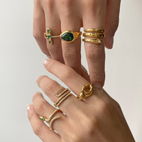 Bague de Fiançailles et de Mariage Classique en Laiton Plaqué Or 18 carats pour Femme, Entièrement Pavée de Zircons Cubiques 5A en Forme de Goutte, Vente en Gros Usine