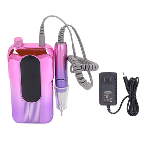 Rechargeable 35000 RPM Nail Drill <b>Kit</b> Portable Salon Home Use Efile Machine with 6 Bits Sanding Bands Acrylic <b>Gel</b> Nails UK Plug - Product Image 1