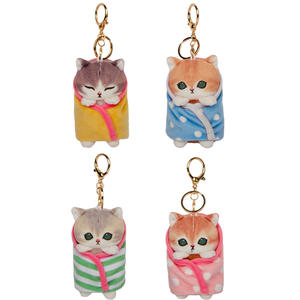 DHF1022 Lizenzierte 10-13cm Mofusand Plüsch-Schlüsselanhänger Kawaii Plüsch-Anhänger Cartoon Plüsch-Schlüsselanhänger für Taschen und Geschenke - Product Image 4