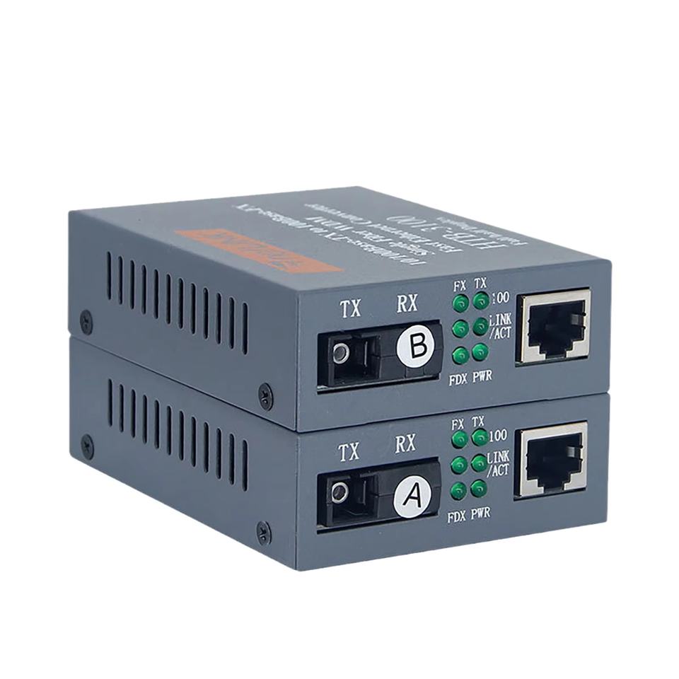 Sc Interfaces Netlink 100M SC Fiber Optic Transceiver HTB-3100AB-25KM TCP/IP DC 5V SC ...
