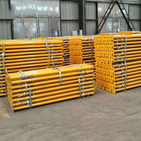 Poteau d'échafaudage en acier galvanisé Q235 réglable, support en acier pour coffrage de construction